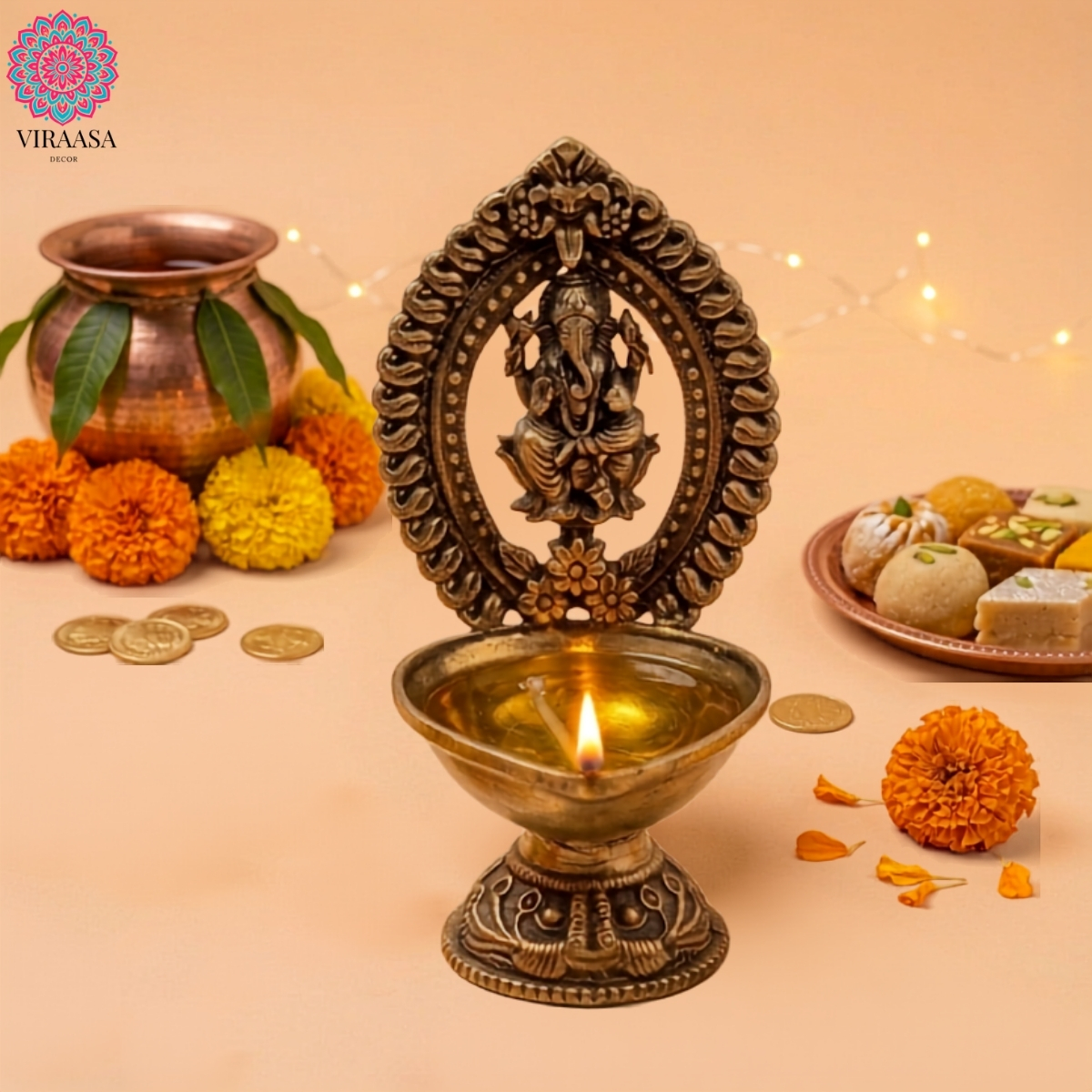 Ganesh Ji Brass Diya