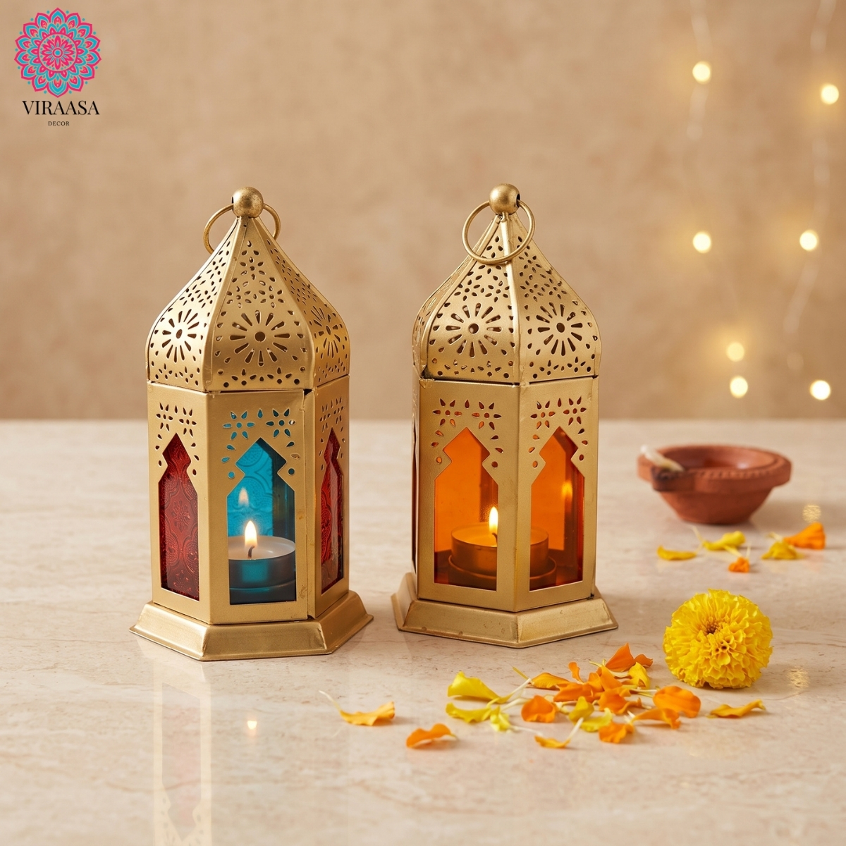Decorative Metal Lantern Small (Single)