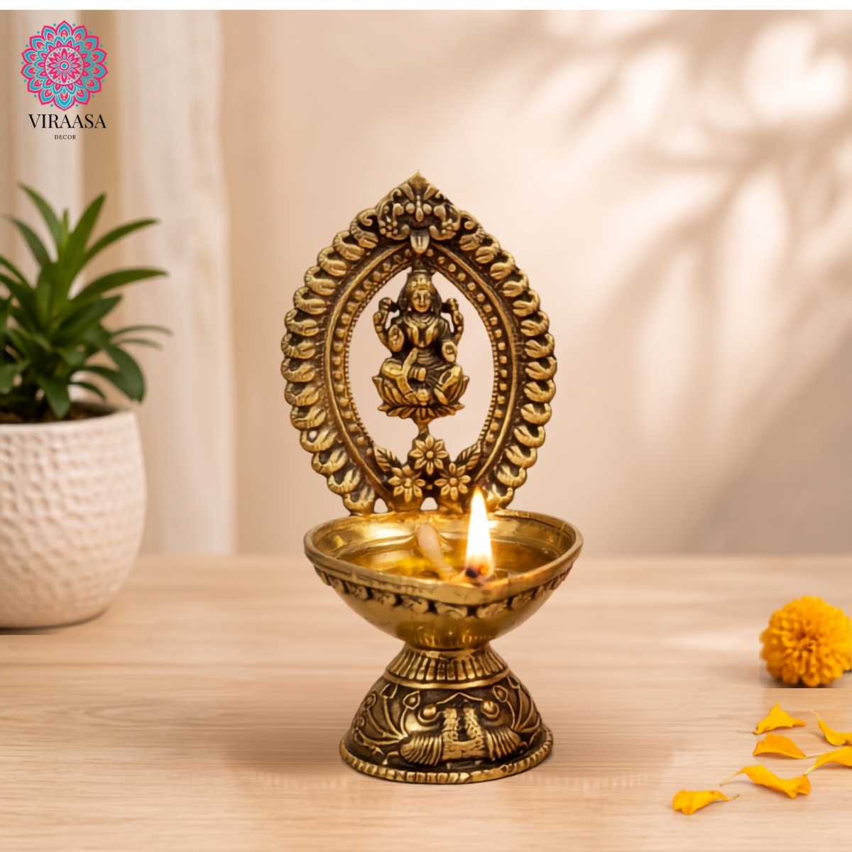 Lakshmi Ji Brass Diya