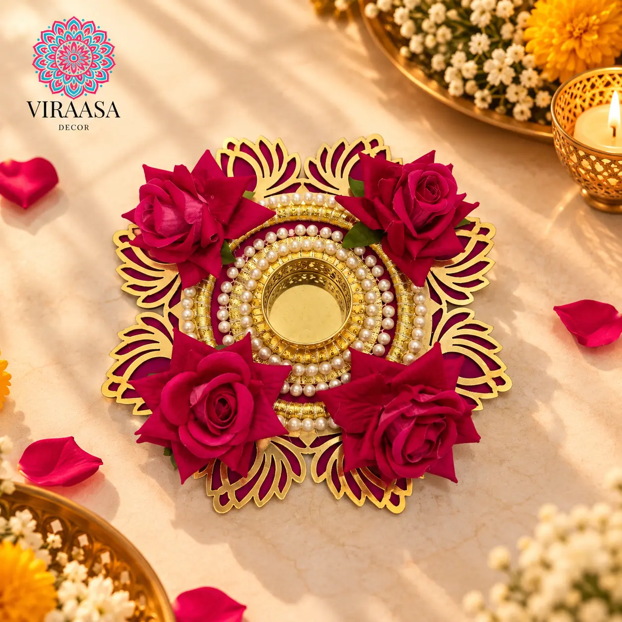 8-Inch Decorative T-Light Holder
